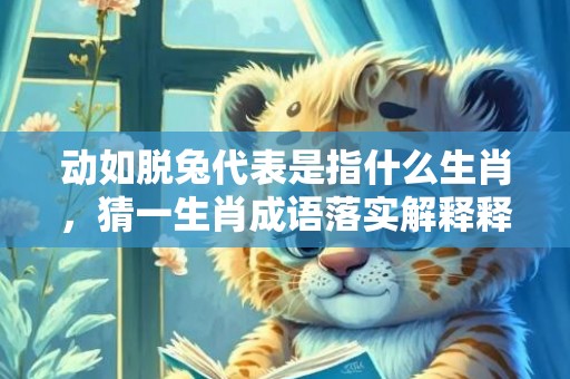 动如脱兔代表是指什么生肖，猜一生肖成语落实解释释义