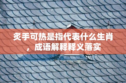 炙手可热是指代表什么生肖，成语解释释义落实