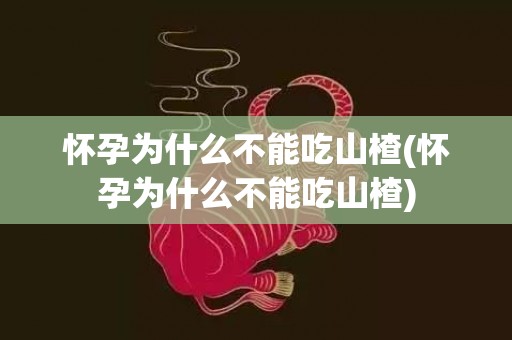 怀孕为什么不能吃山楂(怀孕为什么不能吃山楂)