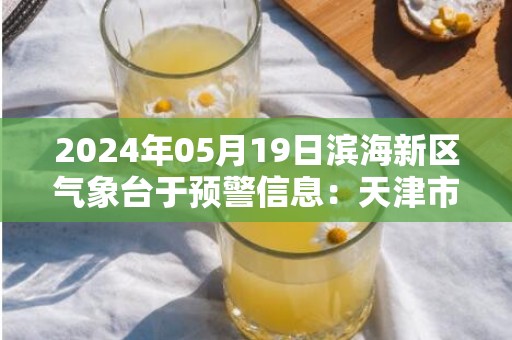 2024年05月19日滨海新区气象台于预警信息：天津市滨海新区发布暴雨蓝色预警
