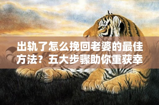 出轨了怎么挽回老婆的最佳方法？五大步骤助你重获幸福