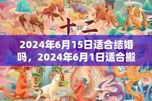 2024年6月15日适合结婚吗，2024年6月1日适合搬家吗