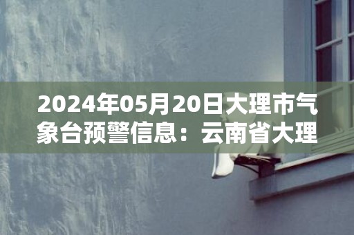 2024年05月20日大理市气象台预警信息：云南省大理白族自治州发布暴雨蓝色预警