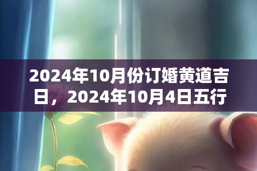 2024年10月份订婚黄道吉日，2024年10月4日五行穿衣指南