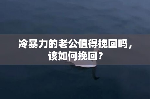 冷暴力的老公值得挽回吗，该如何挽回？
