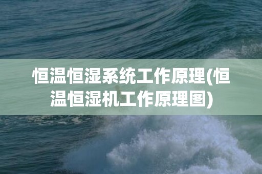 恒温恒湿系统工作原理(恒温恒湿机工作原理图)
