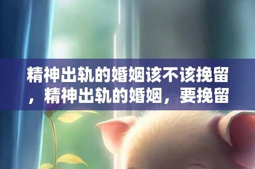 精神出轨的婚姻该不该挽留，精神出轨的婚姻，要挽留还是放手？