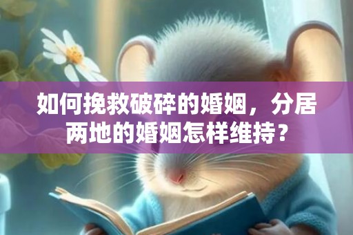 如何挽救破碎的婚姻，分居两地的婚姻怎样维持？