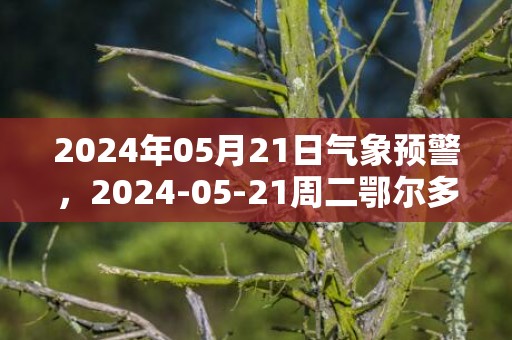 2024年05月21日气象预警，2024-05-21周二鄂尔多斯天气预报 大部晴