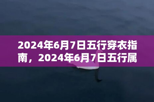 2024年6月7日五行穿衣指南，2024年6月7日五行属什么