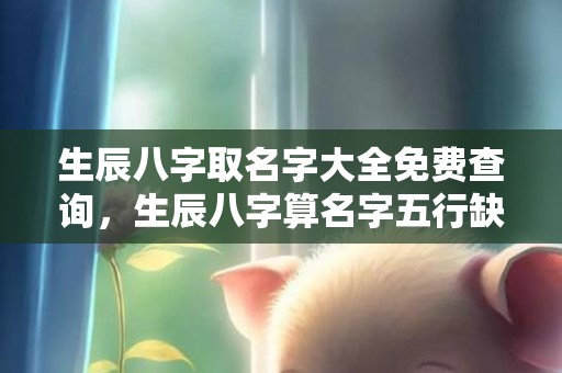 生辰八字取名字大全免费查询，生辰八字算名字五行缺什么