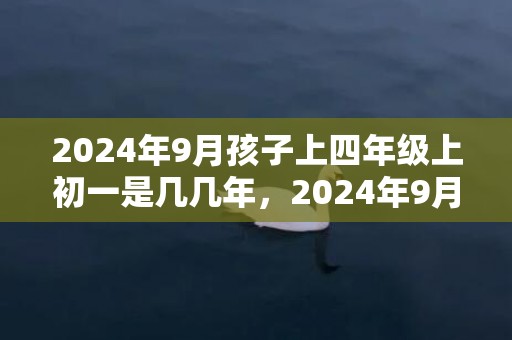 2024年9月孩子上四年级上初一是几几年，2024年9月孩子名字