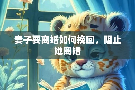 妻子要离婚如何挽回，阻止她离婚