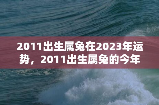 2011出生属兔在2023年运势，2011出生属兔的今年几周岁