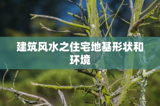 建筑风水之住宅地基形状和环境