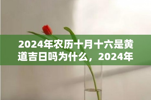 2024年农历十月十六是黄道吉日吗为什么，2024年农历十月二十九是不是黄道吉日