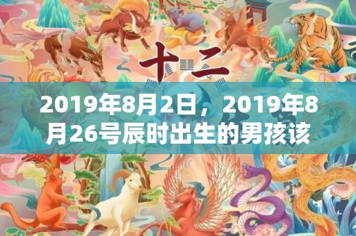 2019年8月2日，2019年8月26号辰时出生的男孩该如何起名字