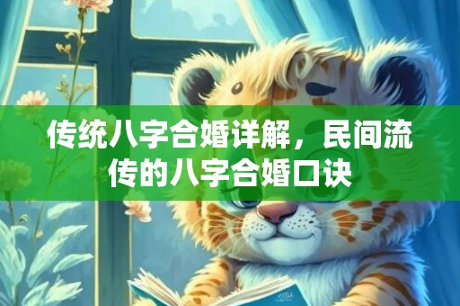 传统八字合婚详解，民间流传的八字合婚口诀