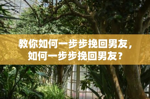 教你如何一步步挽回男友，如何一步步挽回男友？