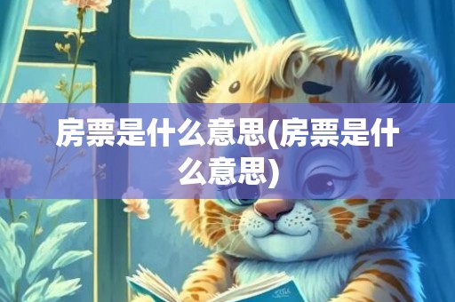 房票是什么意思(房票是什么意思)
