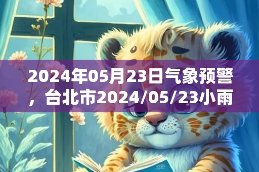2024年05月23日气象预警，台北市2024/05/23小雨最高气温26度