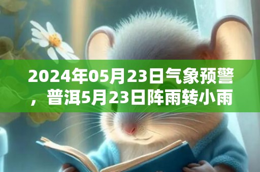 2024年05月23日气象预警，普洱5月23日阵雨转小雨最高气温31度