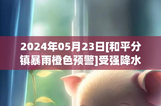 2024年05月23日[和平分镇暴雨橙色预警]受强降水云系影响，过去3小时东水录得39.8毫米降水，预计降水仍将持续，和平县气象台于预警信息：广东省河源市和平县发布暴雨橙色预警