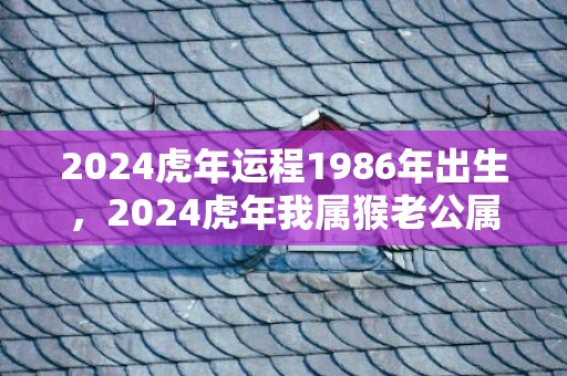 2024虎年运程1986年出生，2024虎年我属猴老公属牛适合怀孕生宝宝吗
