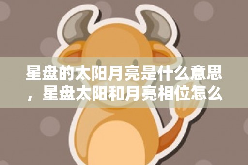 星盘的太阳月亮是什么意思，星盘太阳和月亮相位怎么看