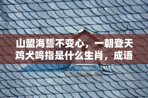 山盟海誓不变心，一朝登天鸡犬鸣指是什么生肖，成语释义解释落实