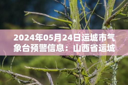 2024年05月24日运城市气象台预警信息：山西省运城市发布大风蓝色预警