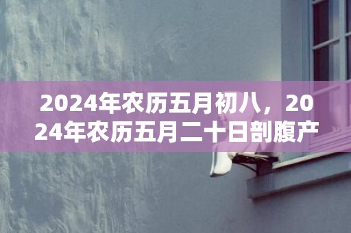 2024年农历五月初八，2024年农历五月二十日剖腹产的吉凶查询