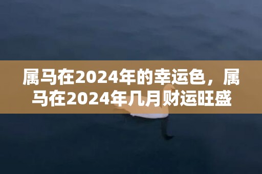 属马在2024年的幸运色，属马在2024年几月财运旺盛