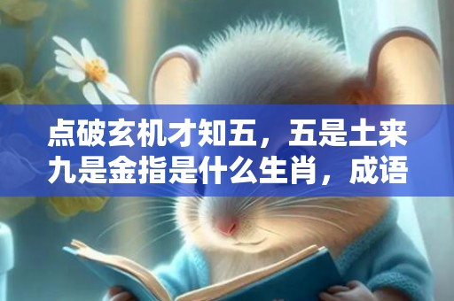 点破玄机才知五，五是土来九是金指是什么生肖，成语释义解释落实