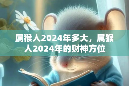 属猴人2024年多大，属猴人2024年的财神方位