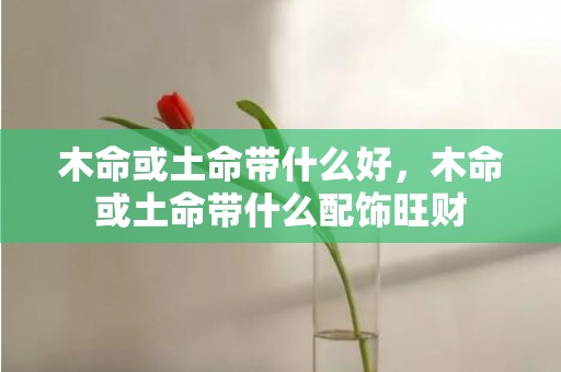 木命或土命带什么好，木命或土命带什么配饰旺财