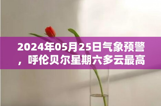 2024年05月25日气象预警，呼伦贝尔星期六多云最高气温24℃