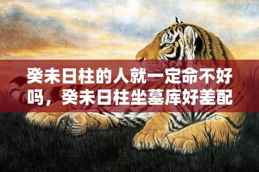 癸未日柱的人就一定命不好吗，癸未日柱坐墓库好差配偶死