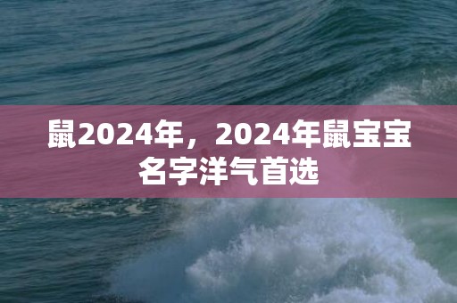 鼠2024年，2024年鼠宝宝名字洋气首选