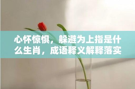 心怀惊惧，躲避为上指是什么生肖，成语释义解释落实