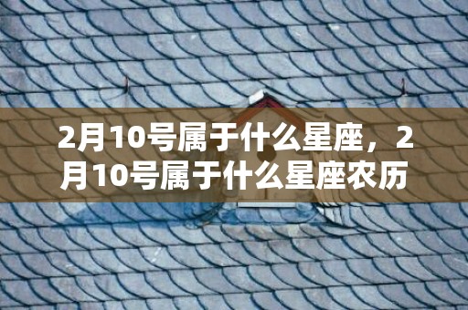 2月10号属于什么星座，2月10号属于什么星座农历