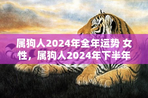 属狗人2024年全年运势 女性，属狗人2024年下半年运势运程