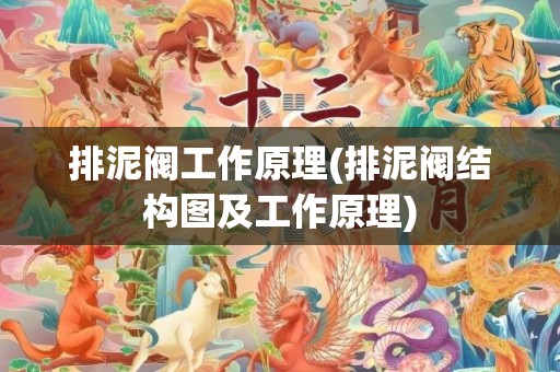 排泥阀工作原理(排泥阀结构图及工作原理)