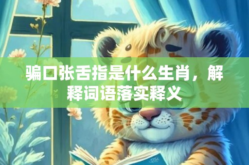 骗口张舌指是什么生肖，解释词语落实释义