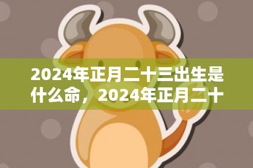2024年正月二十三出生是什么命，2024年正月二十三出生的女孩子八字取名