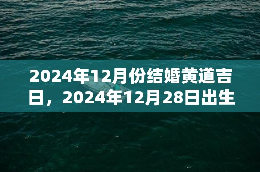 2024年12月份结婚黄道吉日，2024年12月28日出生男孩取名的宜忌