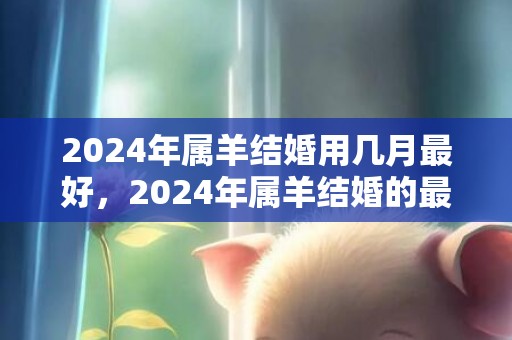 2024年属羊结婚用几月最好，2024年属羊结婚的最佳日子是什么时候