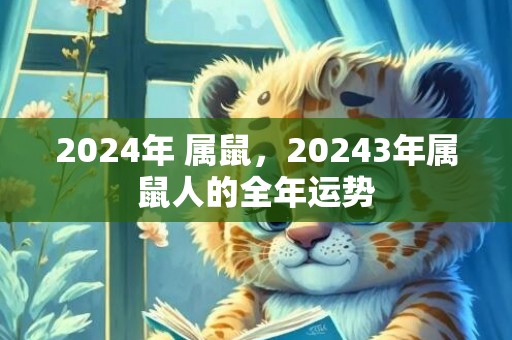 2024年 属鼠，20243年属鼠人的全年运势