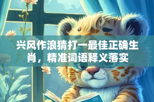 兴风作浪猜打一最佳正确生肖，精准词语释义落实