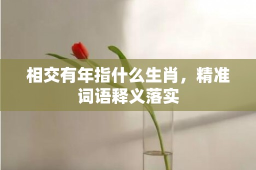 相交有年指什么生肖，精准词语释义落实